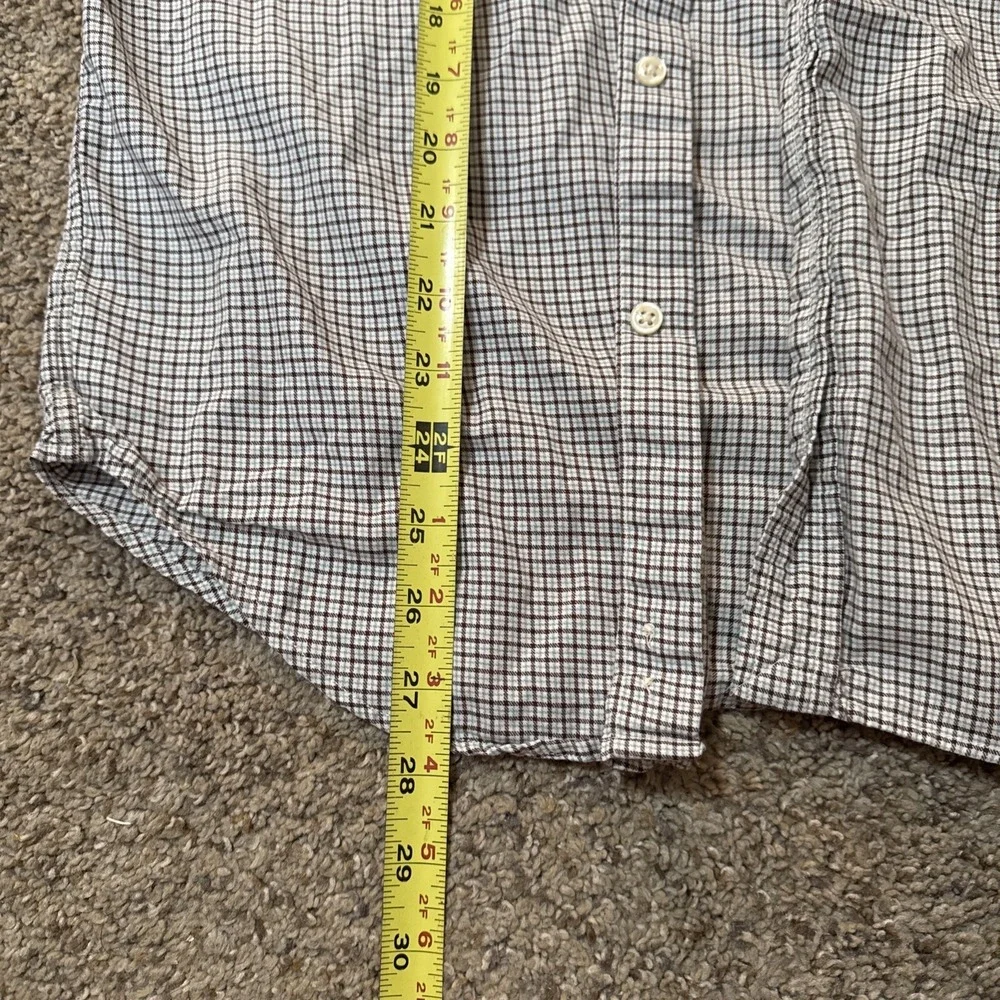 Polo Ralph Lauren Dress Shirt Boys XL 20‎ Blue Beige Plaid Blake Button Up